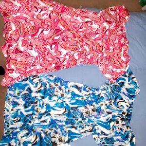 Tantrums women’s pink and blue dress size medium